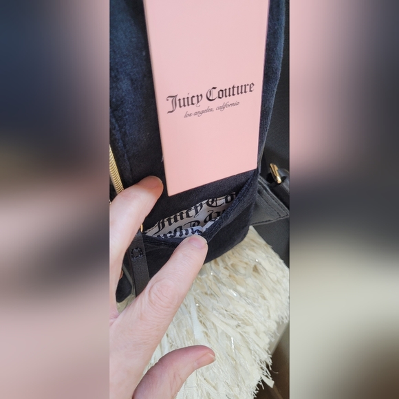 JUICY COUTURE LICORICE VELOUR BACKPACK - Picture 4 of 9